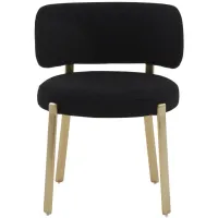 Margaret Boucle Dining Chair in Black by Tov Furniture