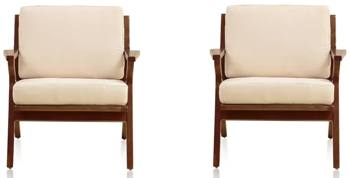 Martelle Chair (Set of 2) in Cream and Amber by Manhattan Comfort