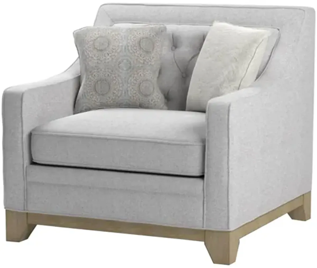 Jaizel Accent Chair in Wickham Gray by Emerald Home Furnishings