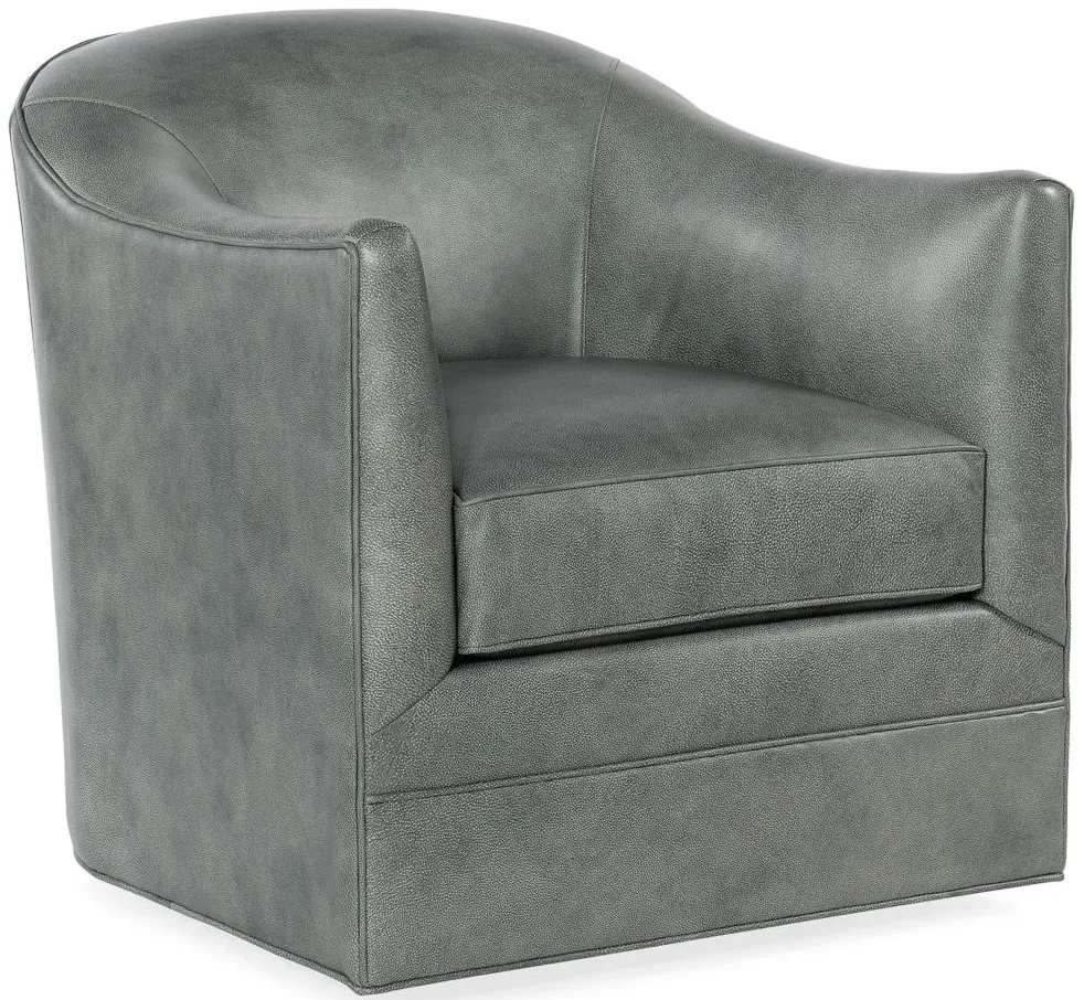 Gideon Swivel Club Chair in Landscape Frozen Valley by Hooker Furniture