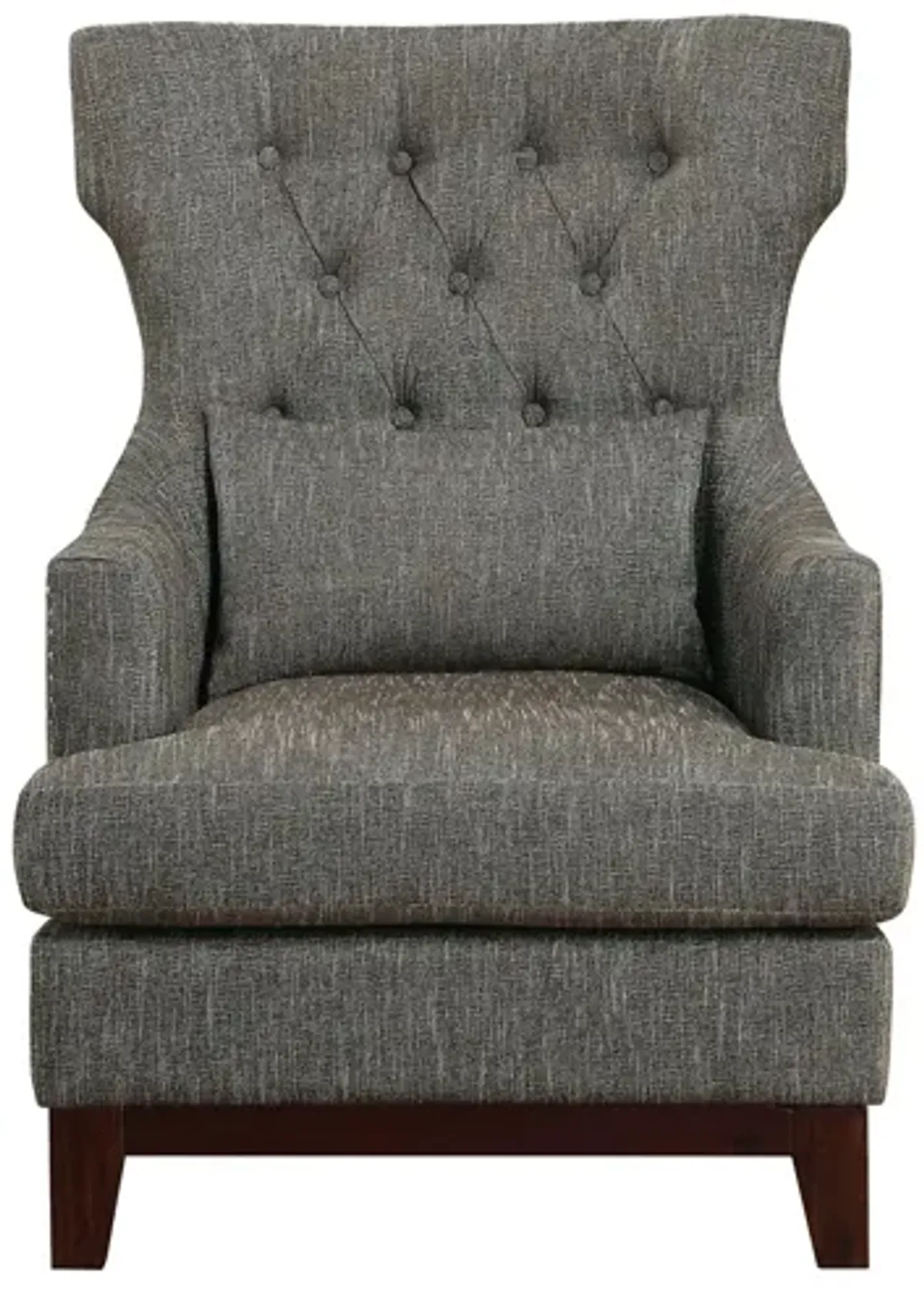 Charisma Wingback Chair in Brown Gray by Homelegance