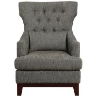 Charisma Wingback Chair in Brown Gray by Homelegance