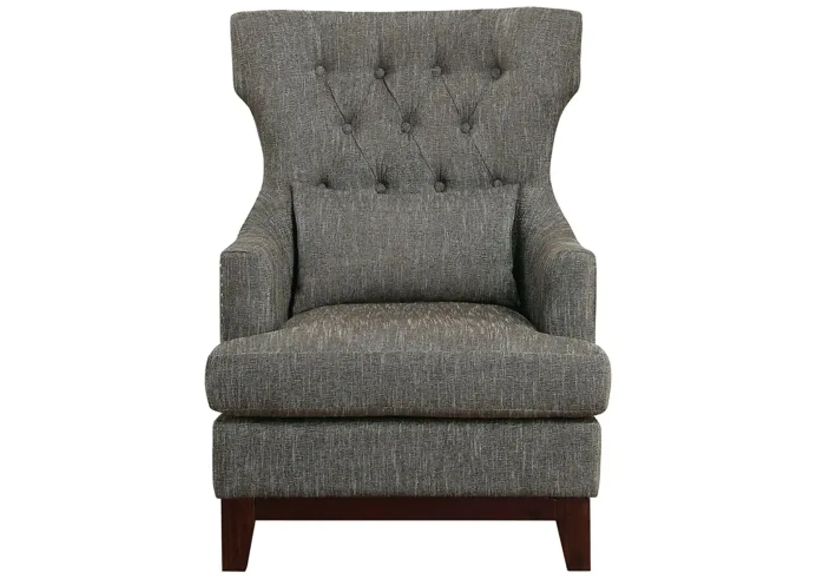 Charisma Wingback Chair in Brown Gray by Homelegance