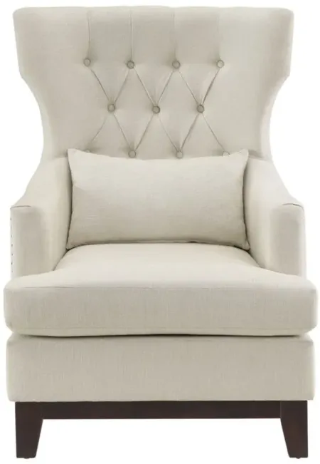 Charisma Wingback Chair in Beige by Homelegance