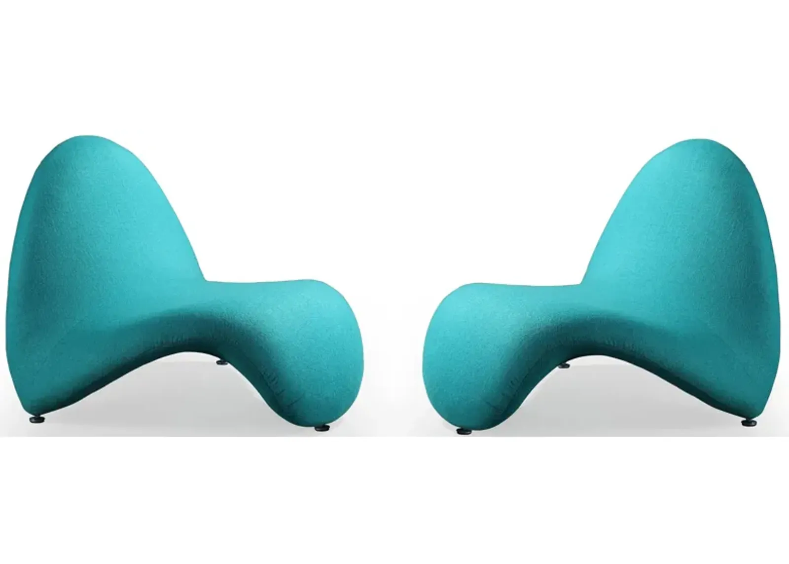 MoMa Accent Chair (Set of 2) in Teal by Manhattan Comfort