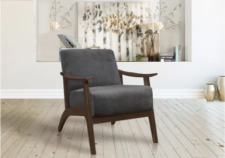 Lewiston Accent Chair in Dark Gray by Homelegance