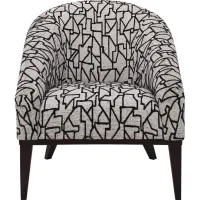 Mirasol Accent Chair in Black;Gold;Silver by H.M. Richards
