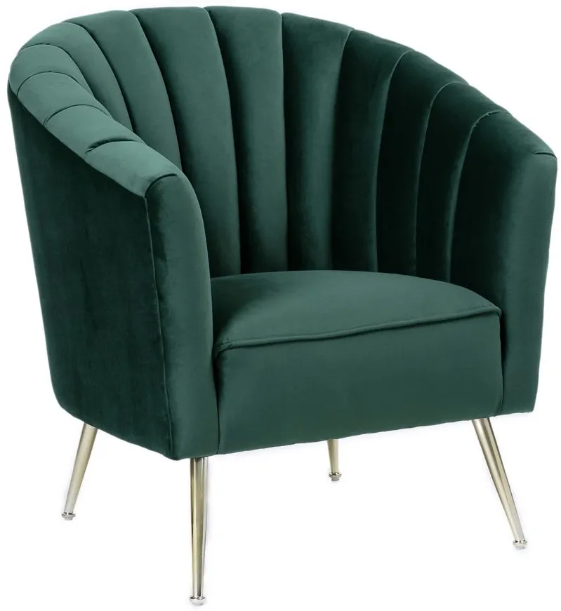 Rosemont Accent Chair (Set of 2) in Green and Gold by Manhattan Comfort