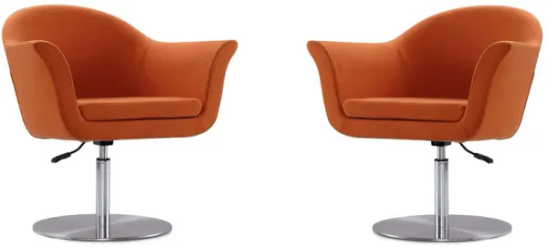 Voyager Swivel Adjustable Accent Chair (Set of 2)