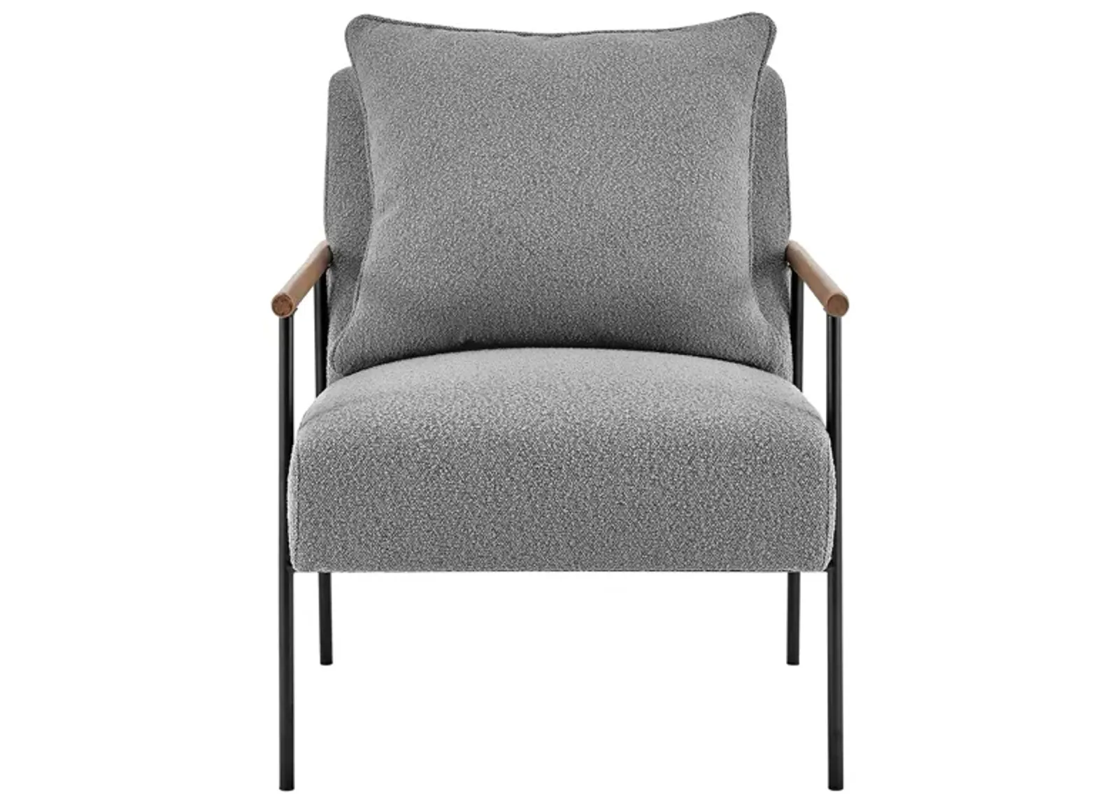 Quinton Accent Chair in Boucle Gray by New Pacific Direct