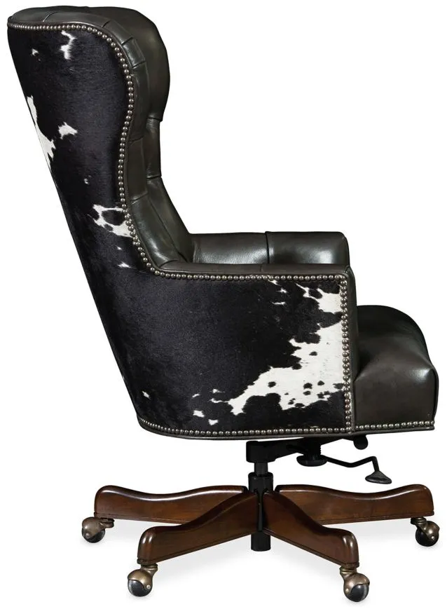 Katherine Executive Swivel Tilt Chair in Black by Hooker Furniture