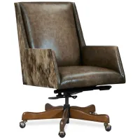 Rives Executive Swivel Tilt Chair in Brown by Hooker Furniture