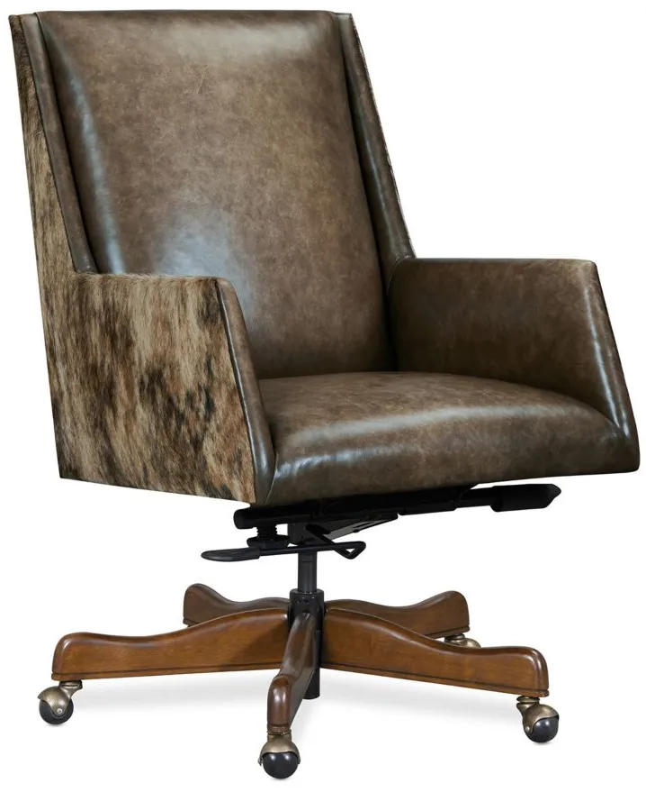Rives Executive Swivel Tilt Chair in Brown by Hooker Furniture