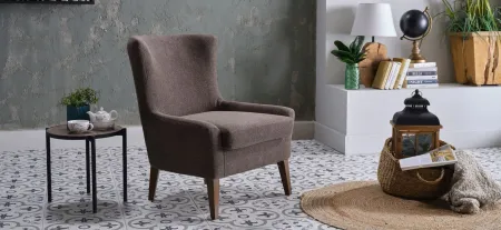 Cayon Accent Chair in REVERE BROWN by HUDSON GLOBAL MARKETING USA
