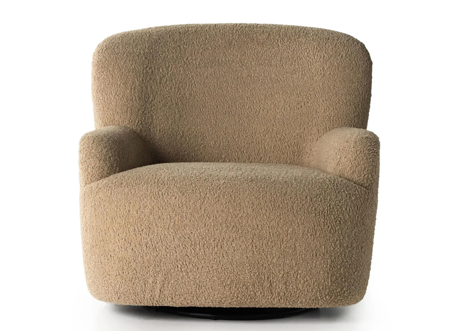 Kadon Swivel Chair in Sheepskin Camel by Four Hands