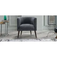 Selma Accent Armchair in SELMA GREY by HUDSON GLOBAL MARKETING USA