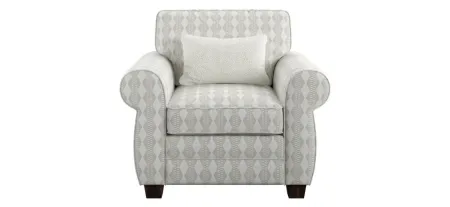 Royce Accent Chair in diamond stripe by Emerald Home Furnishings