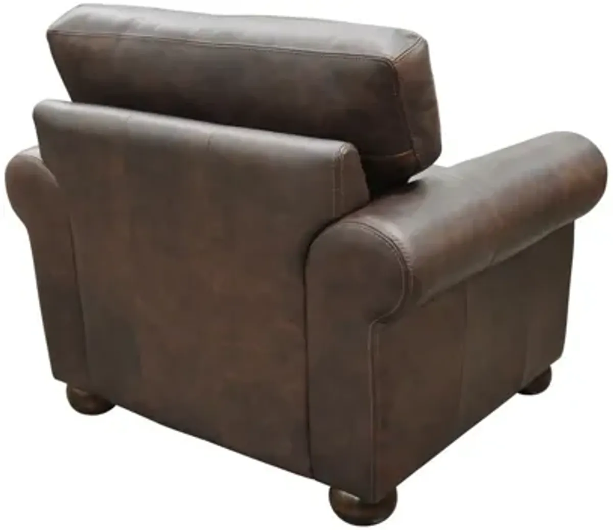 Savannah Chair in Urban Mahogany by Omnia Leather