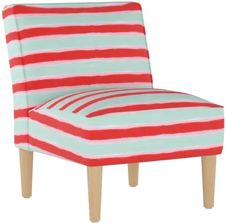 Merry Chair in Brush Stripe Mint by Skyline