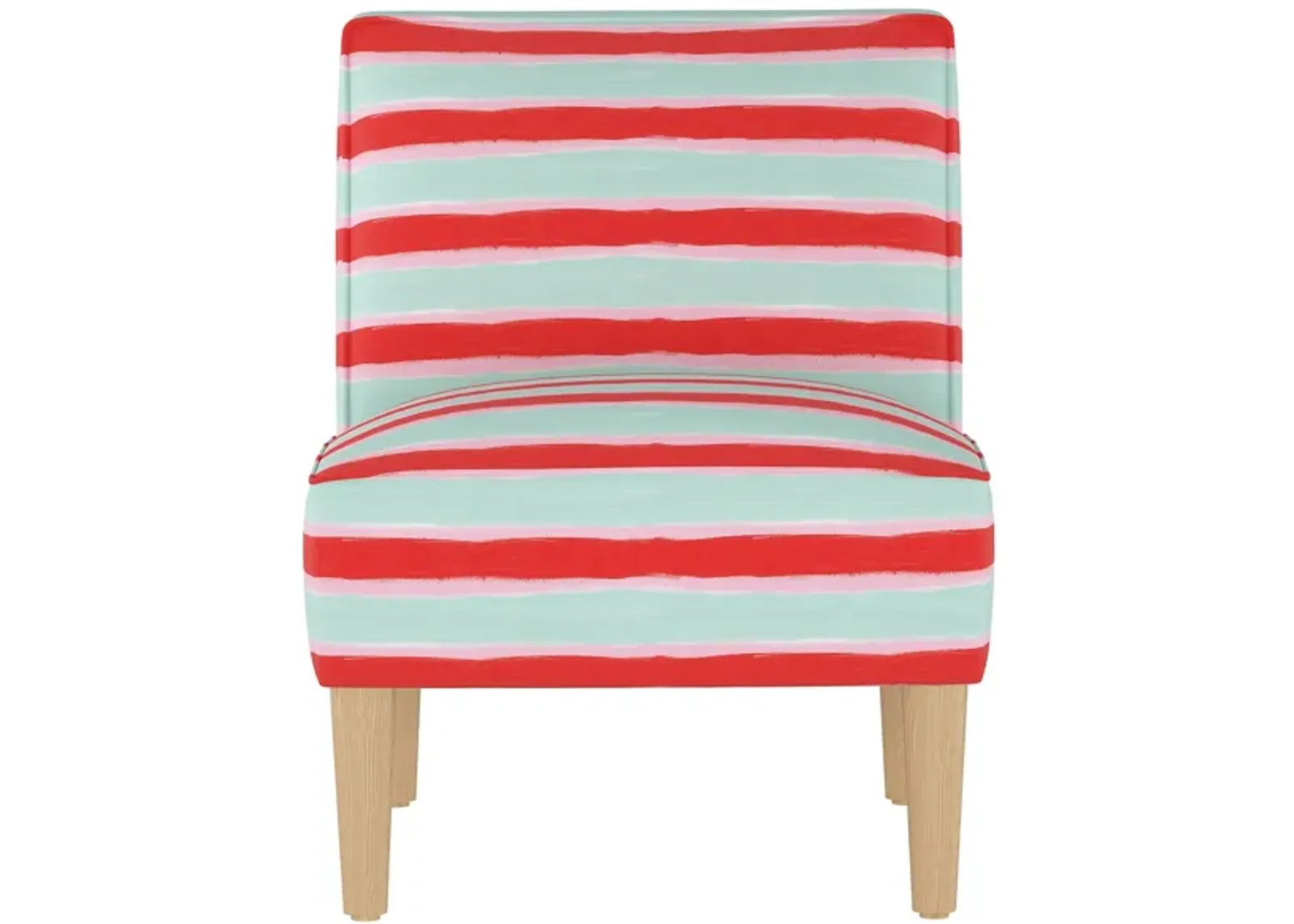 Merry Chair in Brush Stripe Mint by Skyline