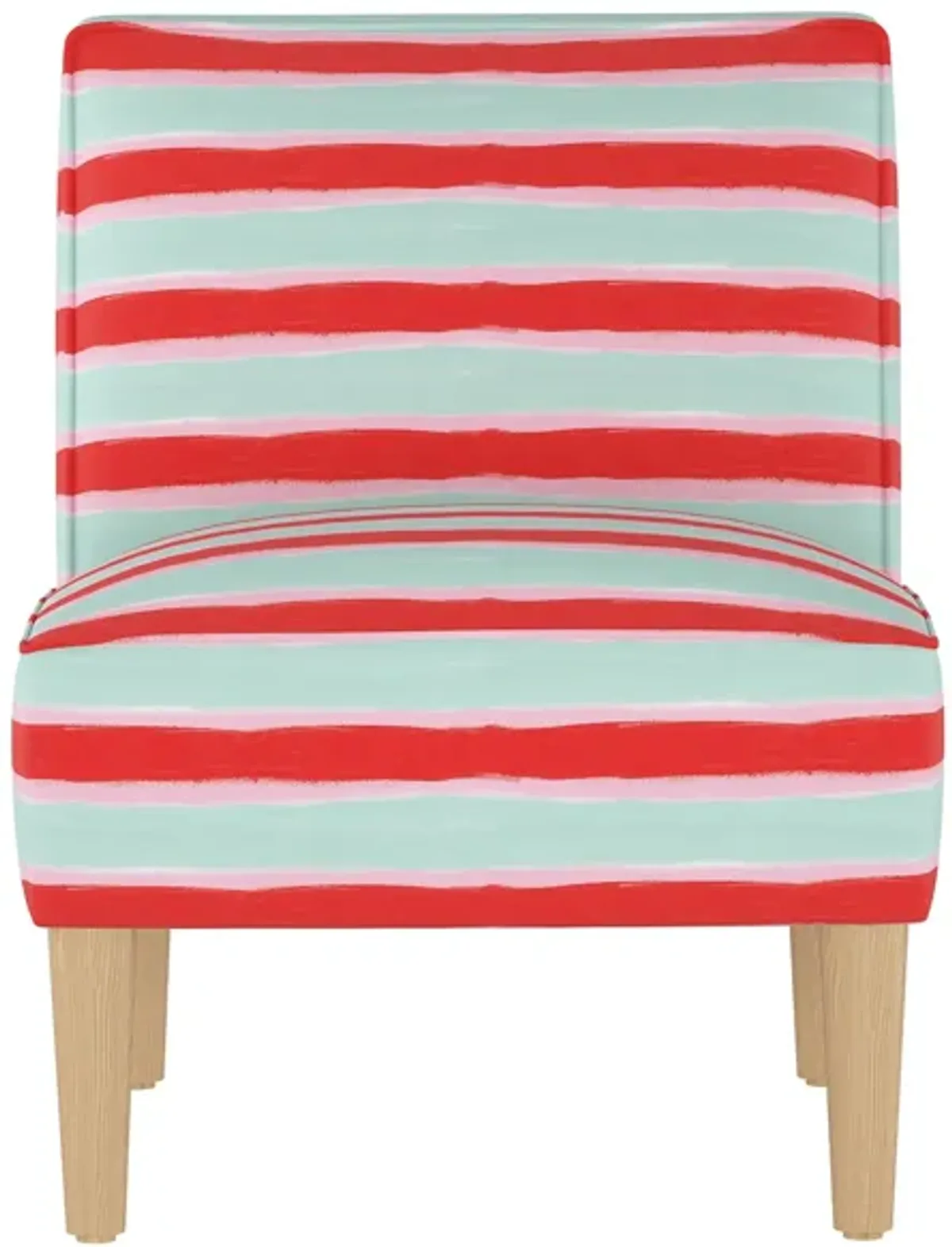 Merry Chair in Brush Stripe Mint by Skyline