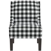 Merry Chair in Classic Gingham Black by Skyline