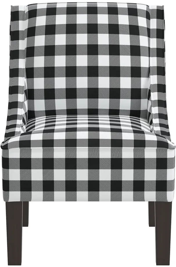 Merry Chair in Classic Gingham Black by Skyline