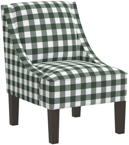 Merry Chair in Classic Gingham Evergreen by Skyline