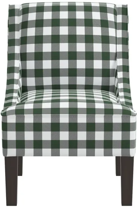 Merry Chair in Classic Gingham Evergreen by Skyline