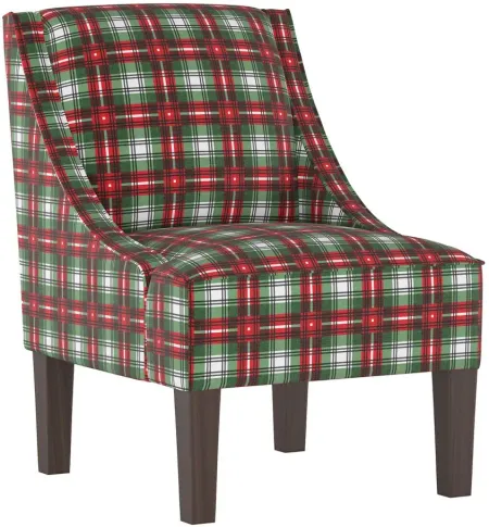 Merry Chair in Nicolas Plaid Green by Skyline