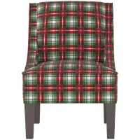 Merry Chair in Nicolas Plaid Green by Skyline