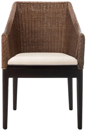 Marlon Arm Chair in Brown by Safavieh