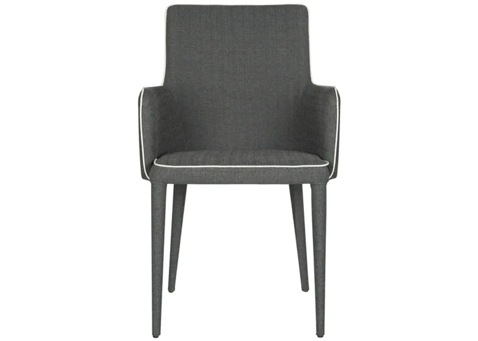 Pierre Arm Chair in Gray/White by Safavieh