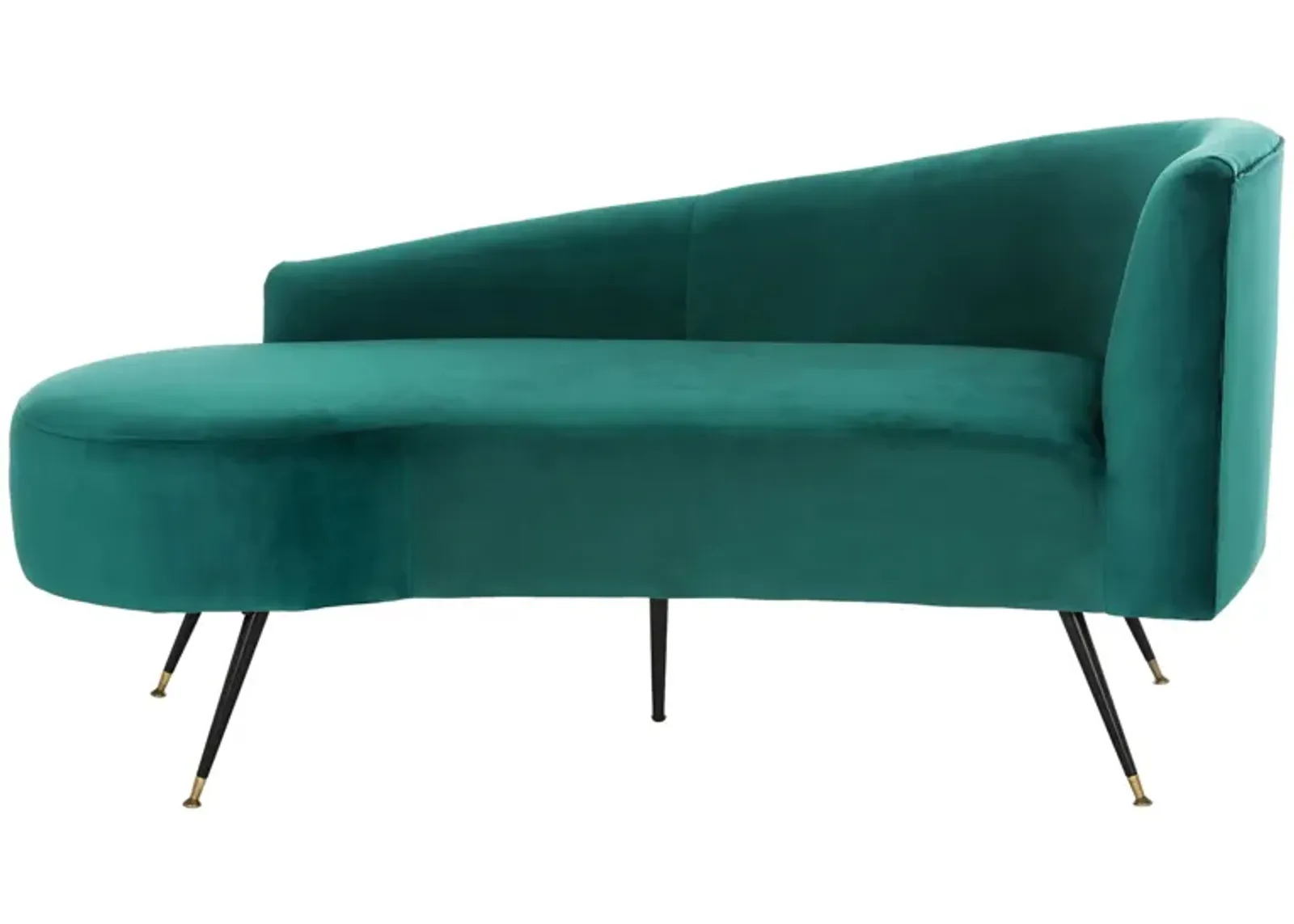 Phoebe Parisian Settee in Emerald/Black by Safavieh