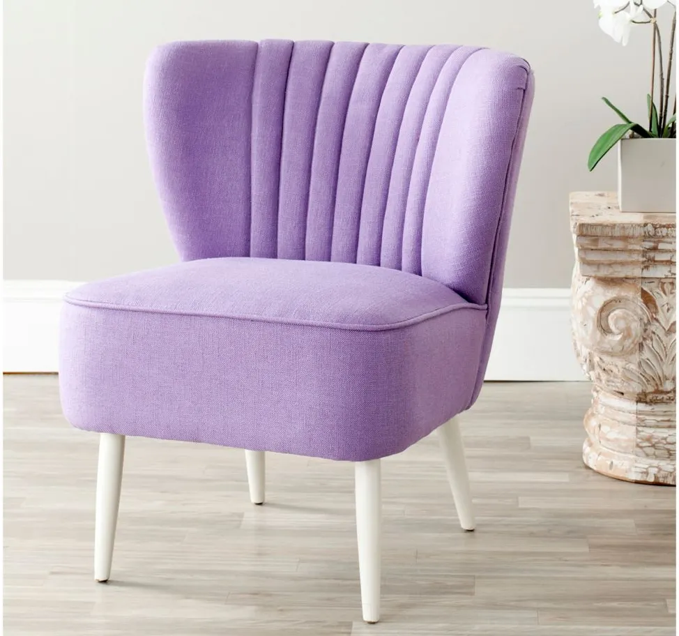 Ricky Accent Chair in Purple by Safavieh