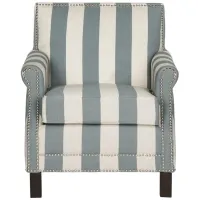 Rand Club Chair in Gray/White by Safavieh