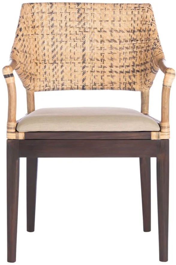 Honor Arm Chair in Brown by Safavieh