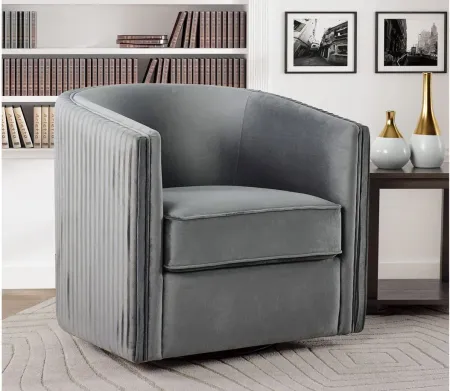 Madis Swivel Chair in Gray by Homelegance