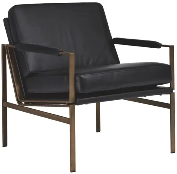 Puckman Leather Accent Chair