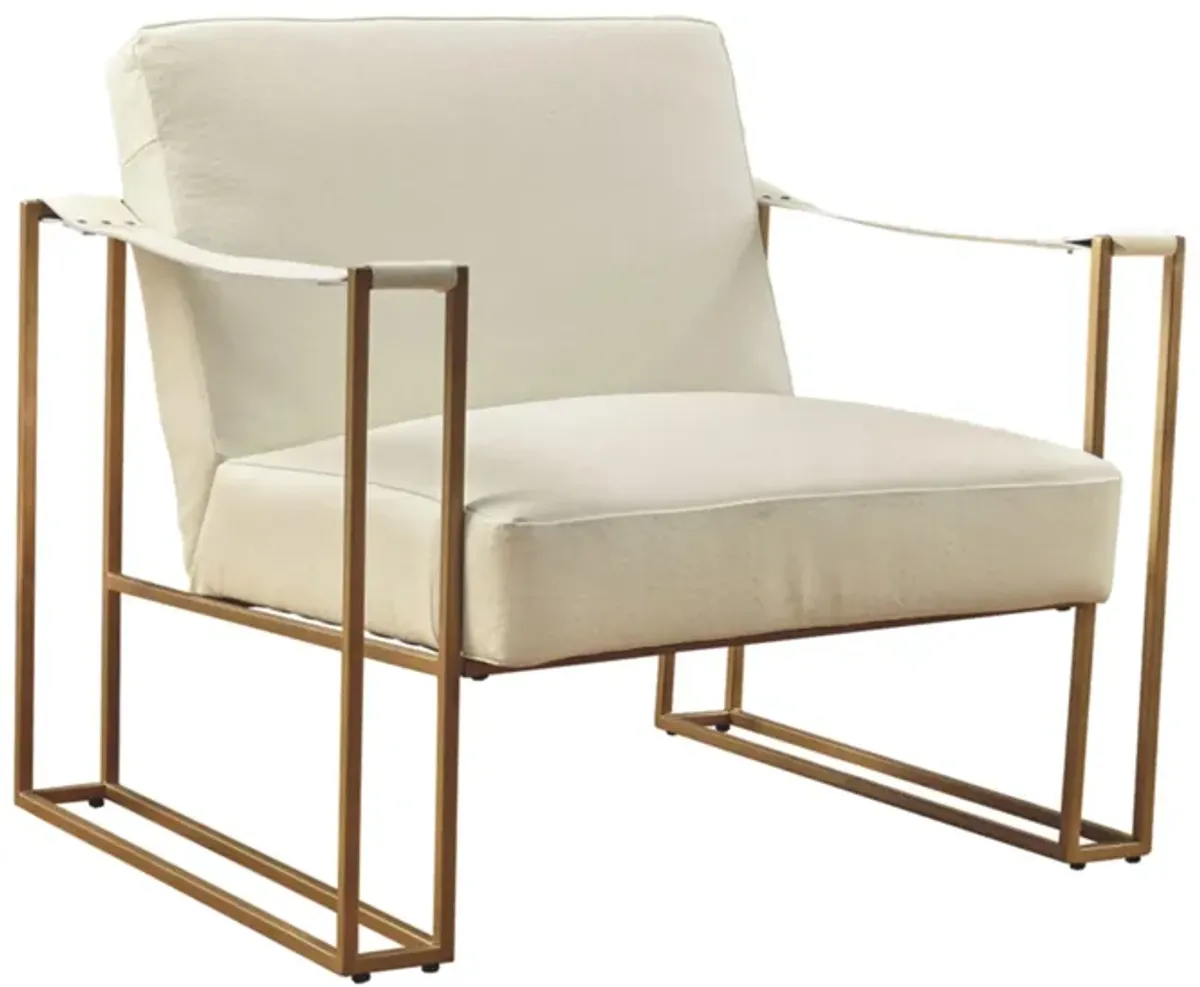 Kleemore Leather Accent Chair in Cream by Ashley Express