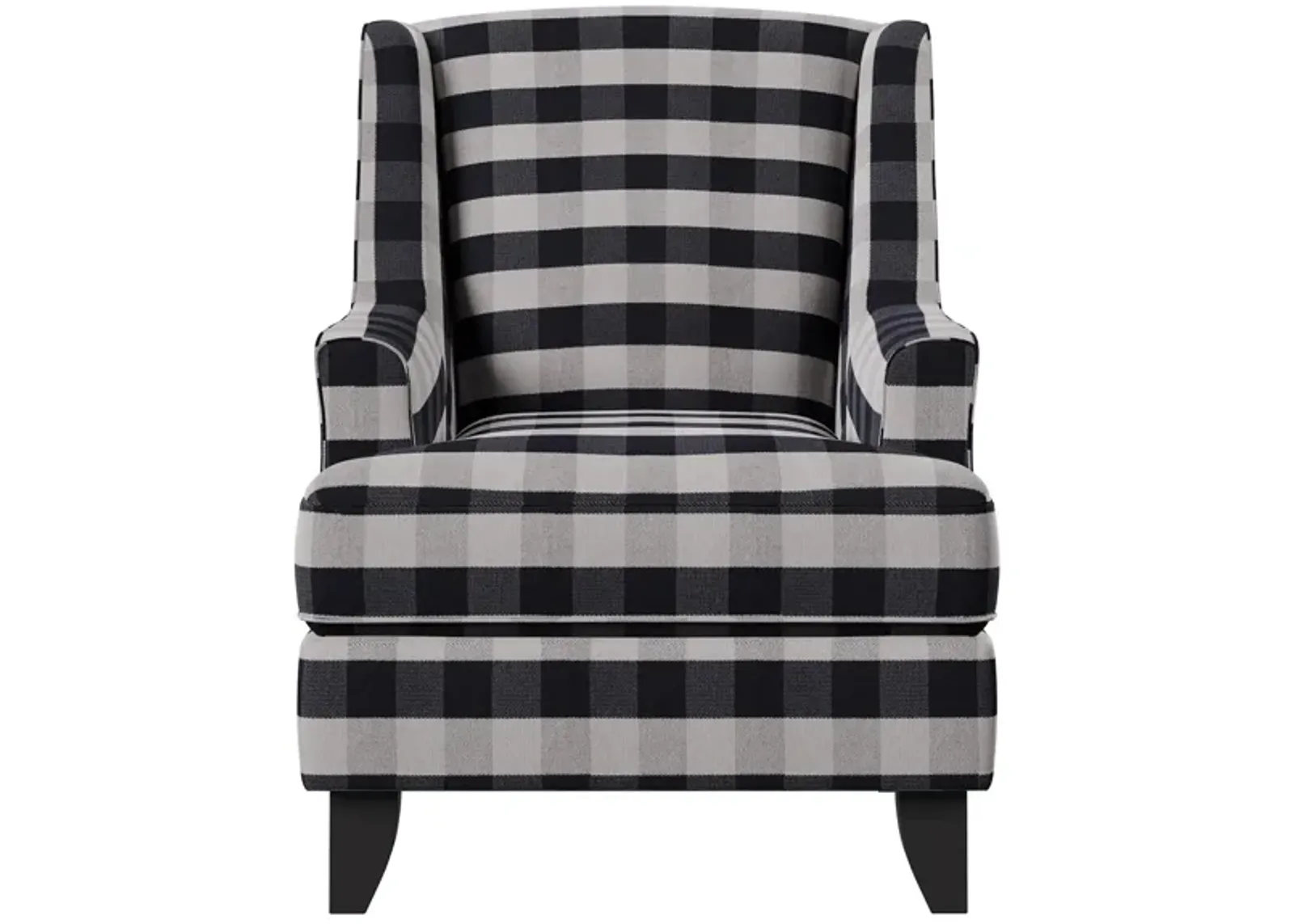 Daine Wingback Accent Chair in Brock Navy by Fusion Furniture