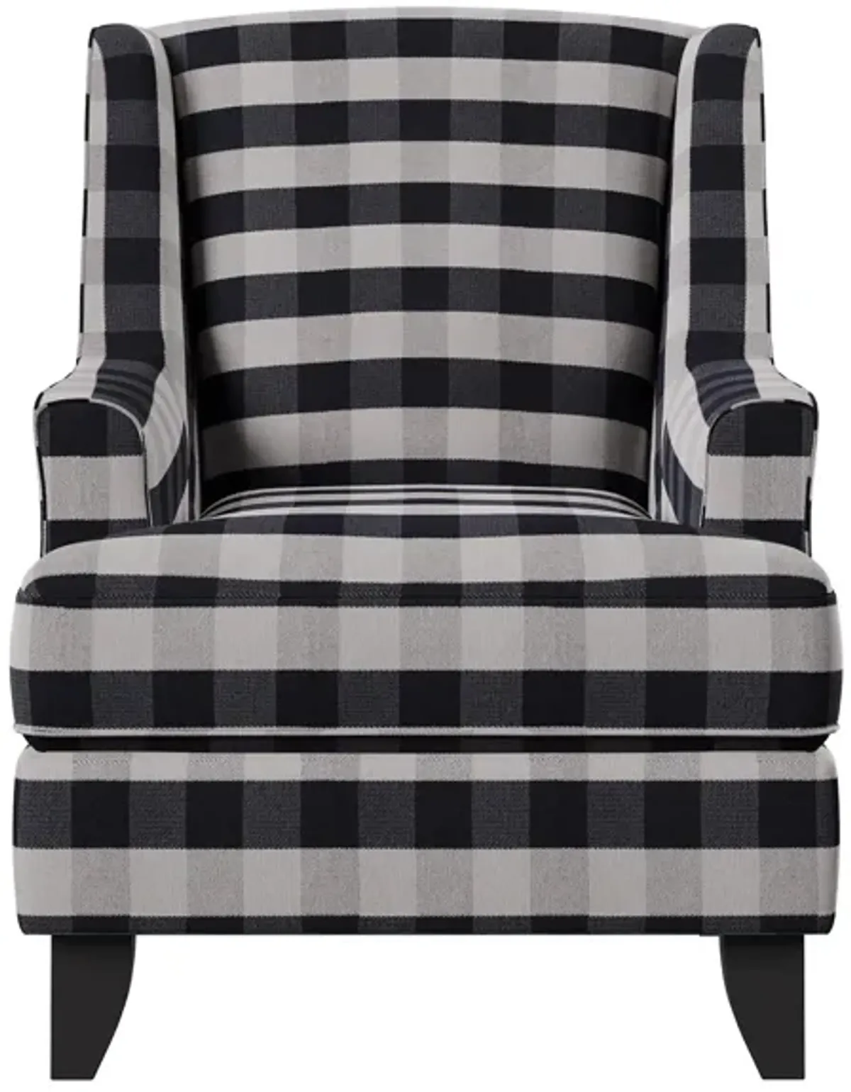 Daine Wingback Accent Chair in Brock Navy by Fusion Furniture