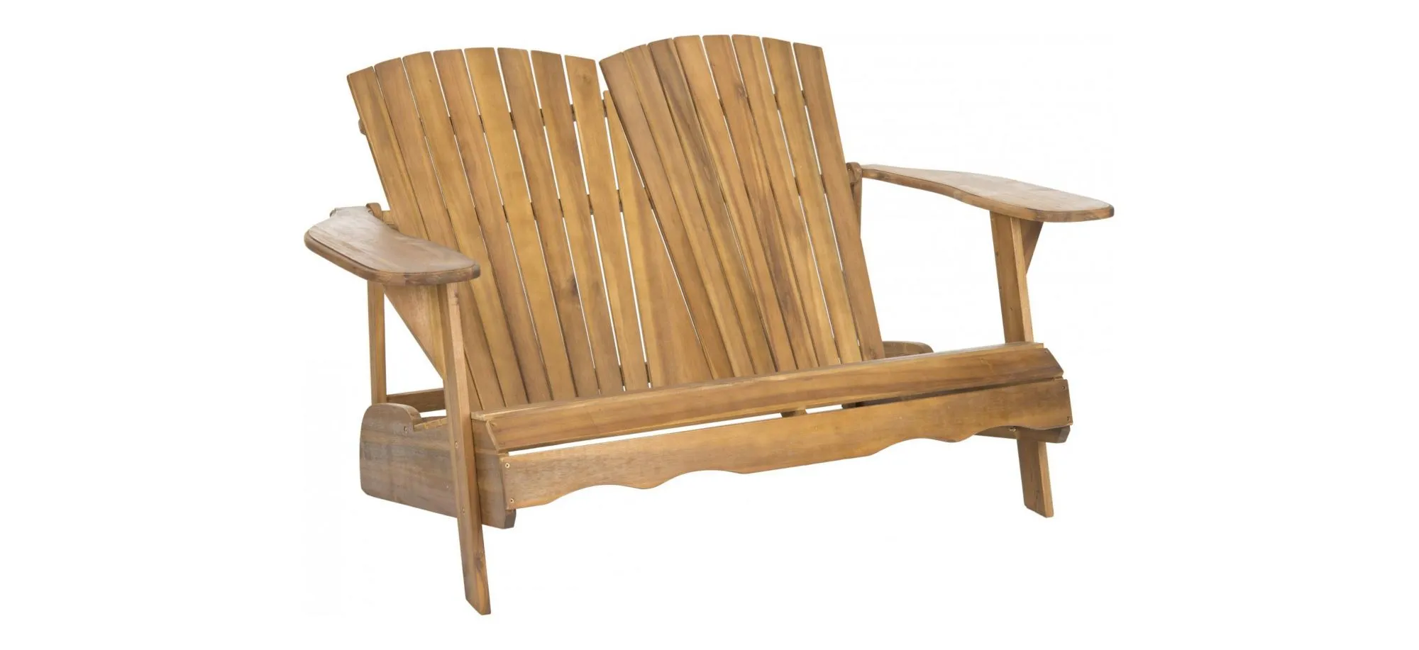 Hantom Outdoor Bench in Natural by Safavieh