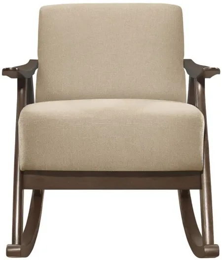 Carlson Rocking Chair in Light Brown by Homelegance