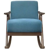 Carlson Rocking Chair in Blue by Homelegance