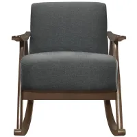 Carlson Rocking Chair in Dark Gray by Homelegance