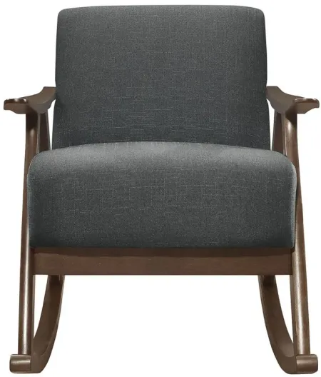 Carlson Rocking Chair in Dark Gray by Homelegance
