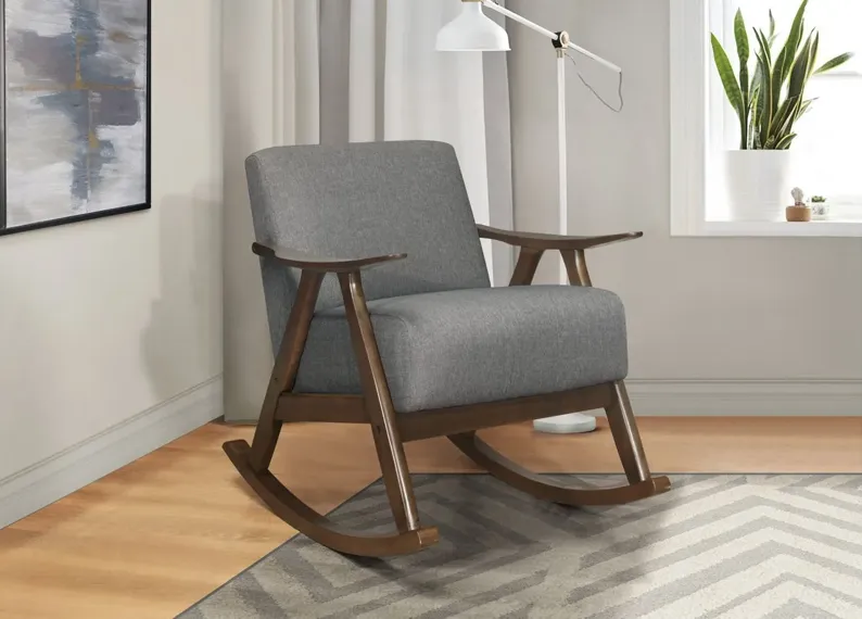 Carlson Rocking Chair in Gray by Homelegance