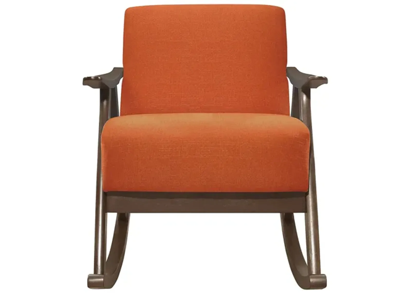 Carlson Rocking Chair in Orange by Homelegance