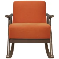 Carlson Rocking Chair in Orange by Homelegance